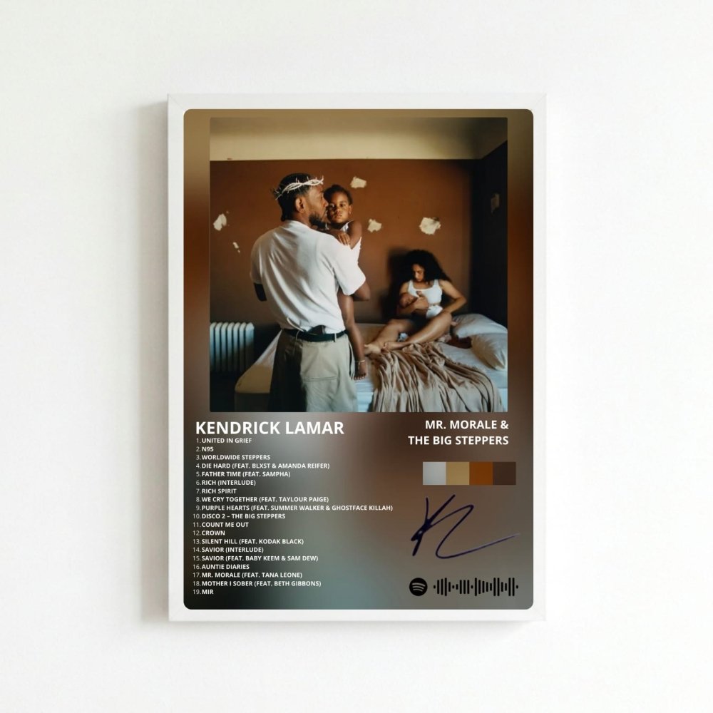 Kendrick Lamar - Mr. Morale & The Big Steppers Poster with Frame - Vibes DistrictKendrick Lamar - Mr. Morale & The Big Steppers Poster with Frame BiancoVibes District