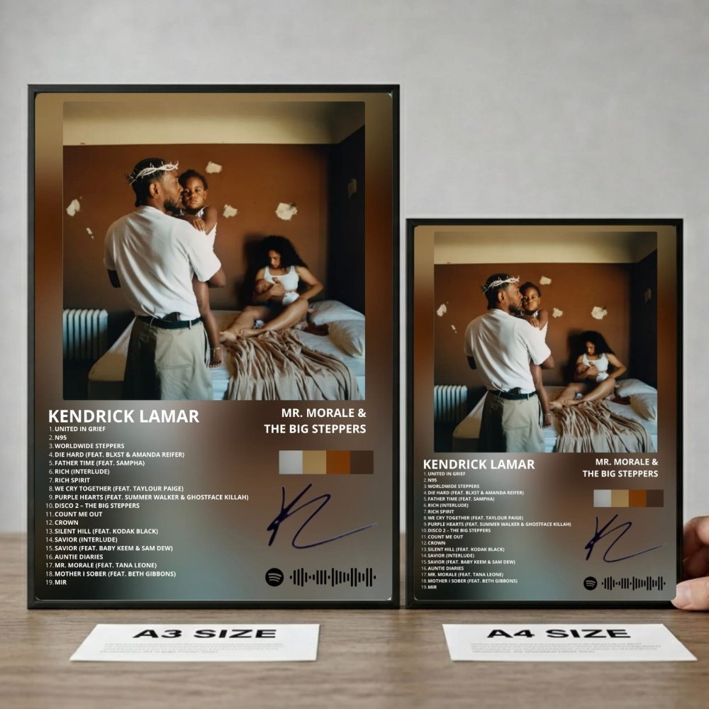 Kendrick Lamar - Mr. Morale & The Big Steppers Poster with Frame - Vibes DistrictKendrick Lamar - Mr. Morale & The Big Steppers Poster with Frame GoldVibes District