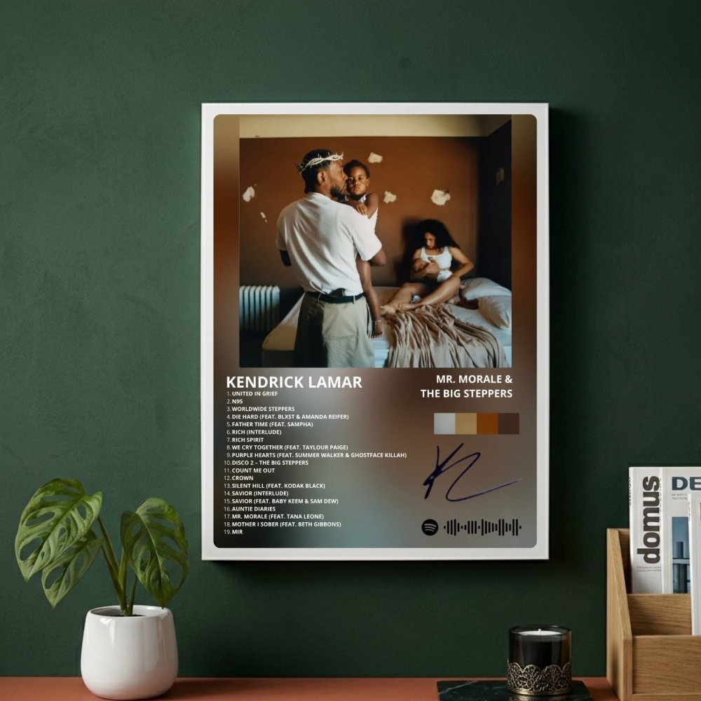 Kendrick Lamar - Mr. Morale & The Big Steppers Poster with Frame - Vibes DistrictKendrick Lamar - Mr. Morale & The Big Steppers Poster with Frame GoldVibes District