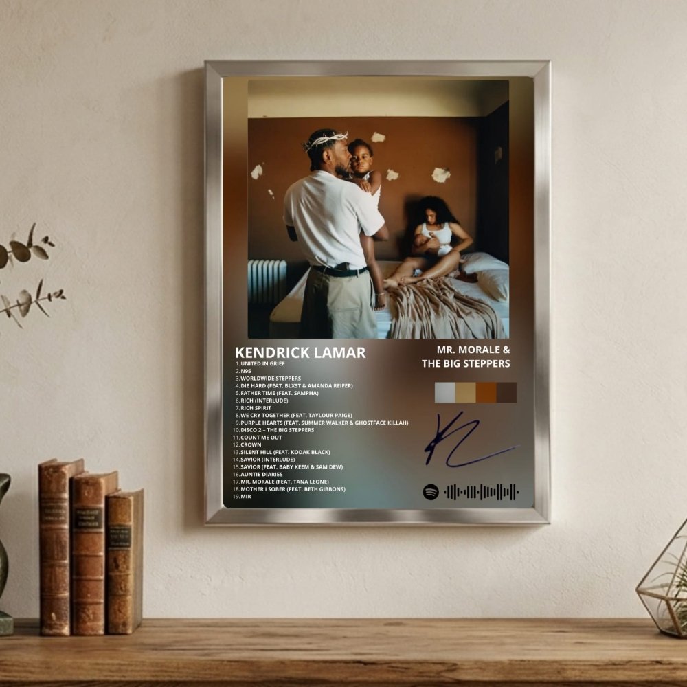 Kendrick Lamar - Mr. Morale & The Big Steppers Poster with Frame - Vibes DistrictKendrick Lamar - Mr. Morale & The Big Steppers Poster with Frame GoldVibes District
