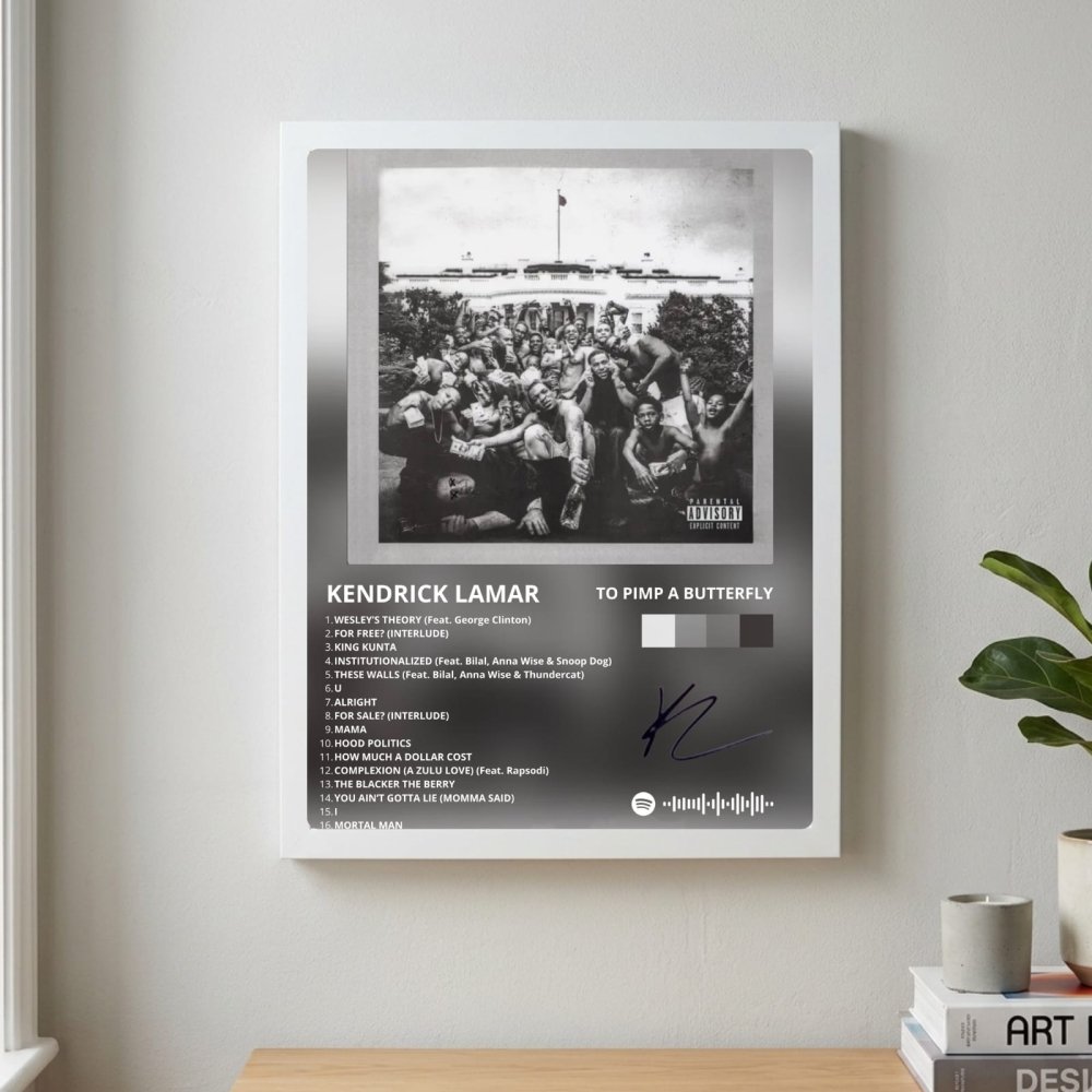 Kendrick Lamar - To Pimp A Butterfly Poster with Frame - Vibes DistrictKendrick Lamar - To Pimp A Butterfly Poster with Frame SilverVibes District