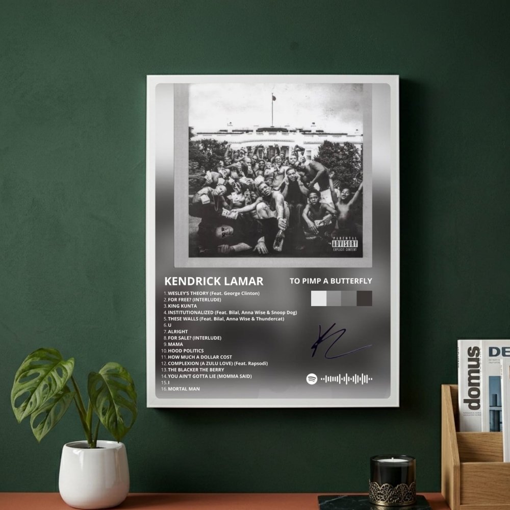 Kendrick Lamar - To Pimp A Butterfly Poster with Frame - Vibes DistrictKendrick Lamar - To Pimp A Butterfly Poster with Frame SilverVibes District