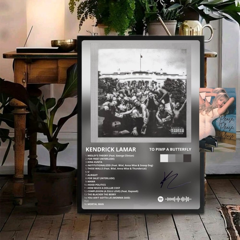 Kendrick Lamar - To Pimp A Butterfly Poster with Frame - Vibes DistrictKendrick Lamar - To Pimp A Butterfly Poster with Frame SilverVibes District