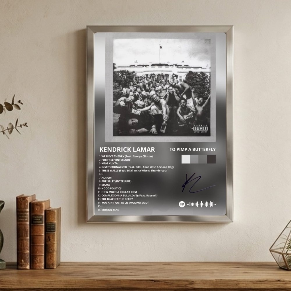 Kendrick Lamar - To Pimp A Butterfly Poster with Frame - Vibes DistrictKendrick Lamar - To Pimp A Butterfly Poster with Frame SilverVibes District