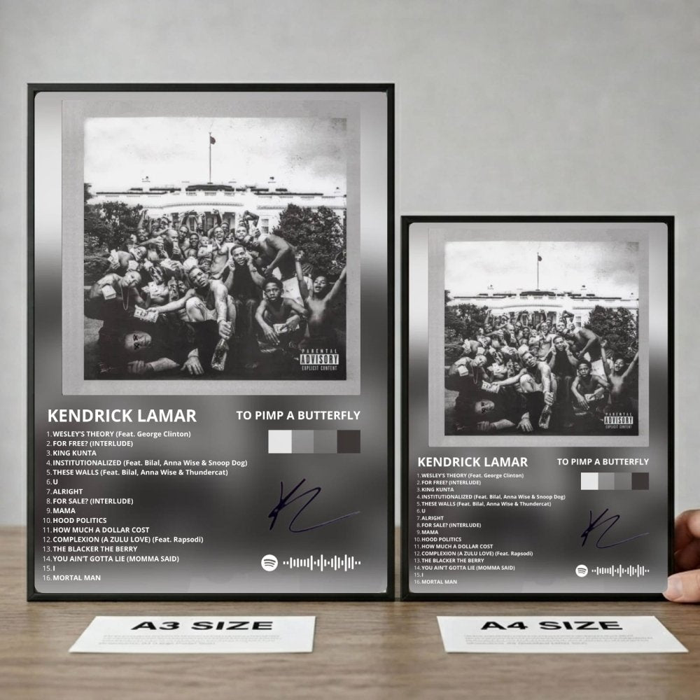 Kendrick Lamar - To Pimp A Butterfly Poster with Frame - Vibes DistrictKendrick Lamar - To Pimp A Butterfly Poster with Frame SilverVibes District