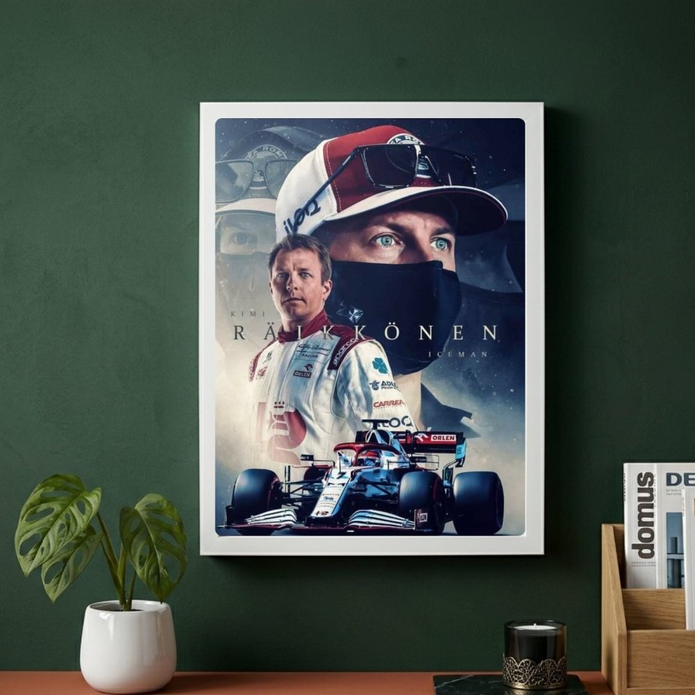Kimi Raikkonen, ferrari f1 - Vibes DistrictKimi Raikkonen, ferrari f1 poster GoldVibes District