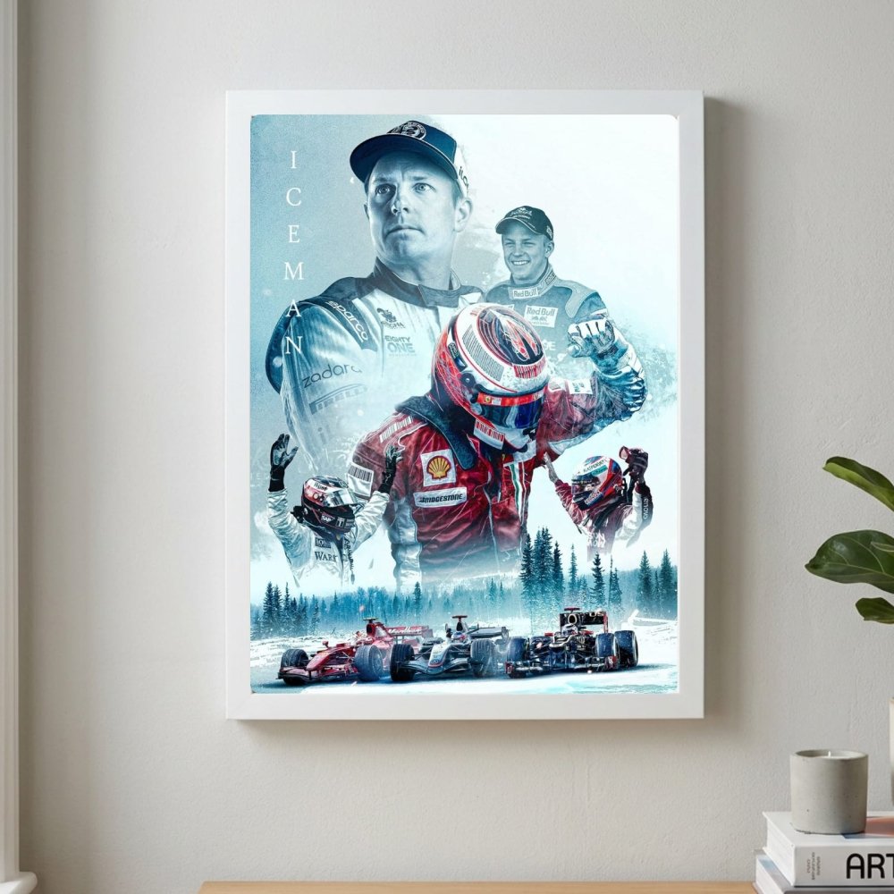 Kimi Raikkonen, ferrari f1 - Vibes DistrictKimi Raikkonen, ferrari f1 poster GoldVibes District