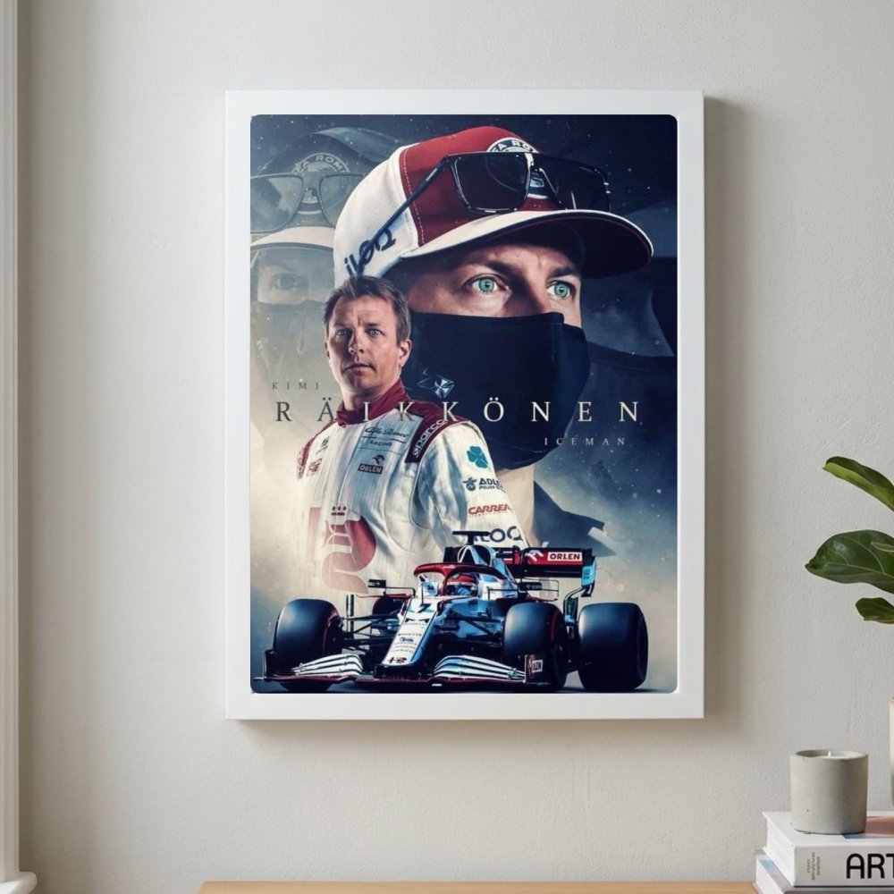 Kimi Raikkonen, ferrari f1 - Vibes DistrictKimi Raikkonen, ferrari f1 poster GoldVibes District