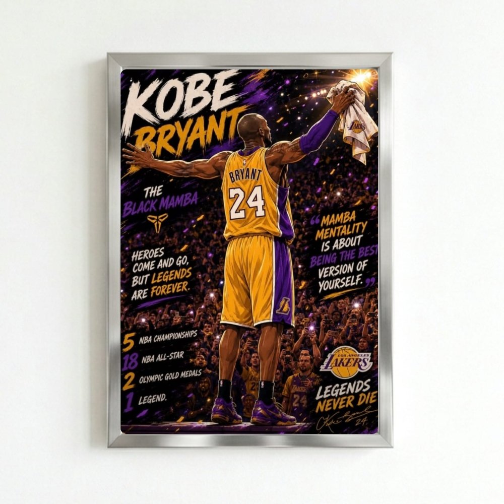Kobe Bryant - Basket - Vibes DistrictKobe Bryant - Basket poster SilverVibes District