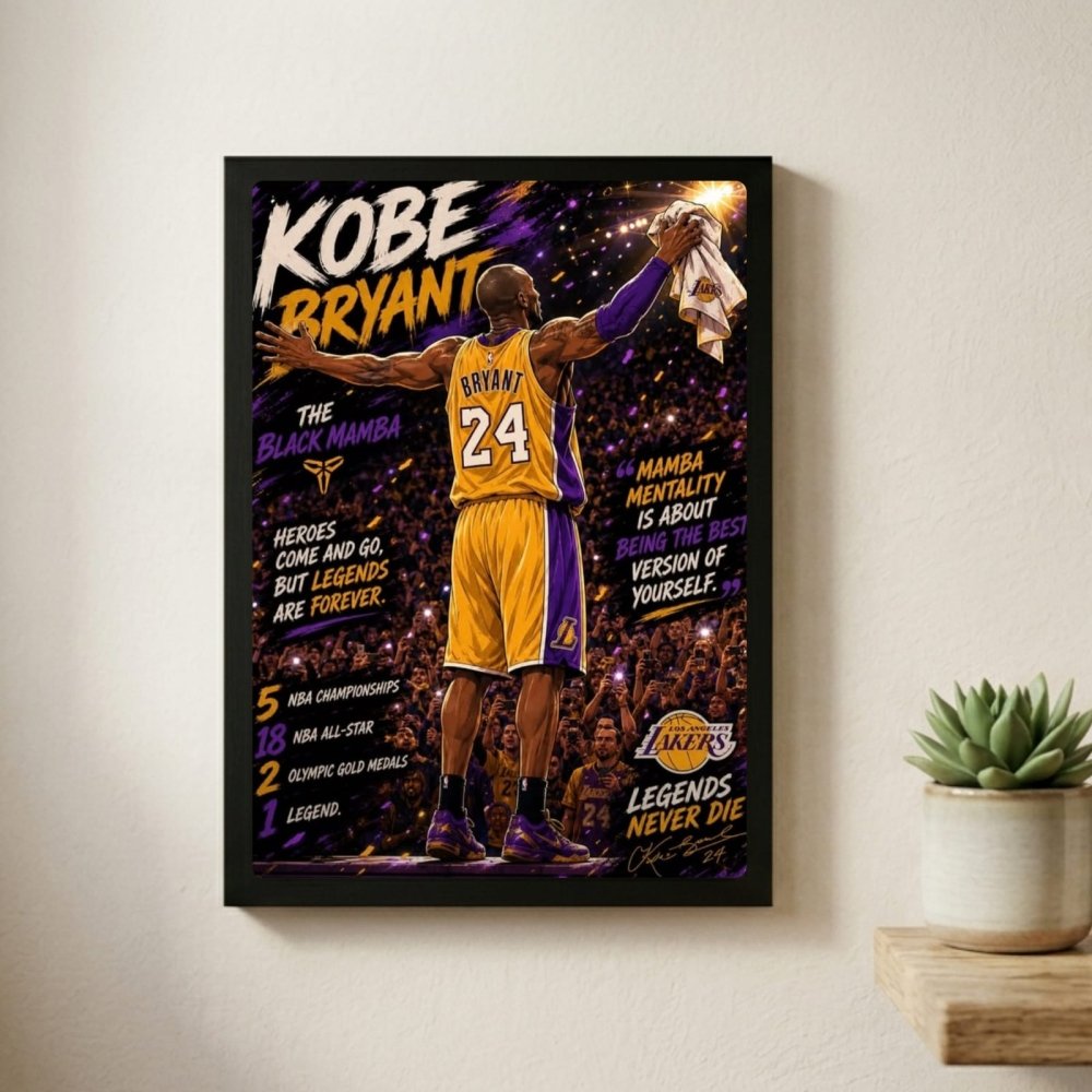 Kobe Bryant - Basket - Vibes DistrictKobe Bryant - Basket poster GoldVibes District