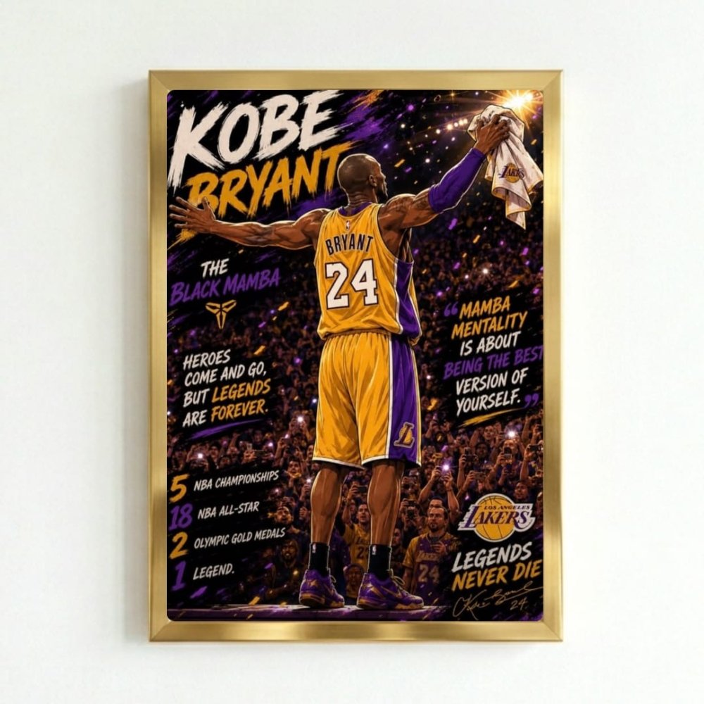 Kobe Bryant - Basket - Vibes DistrictKobe Bryant - Basket poster GoldVibes District