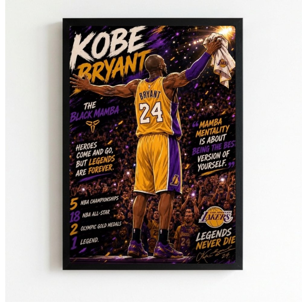 Kobe Bryant - Basket - Vibes DistrictKobe Bryant - Basket poster NeroVibes District