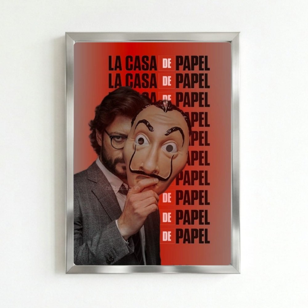 La casa de papel - Vibes DistrictLa casa de papel poster SilverVibes District
