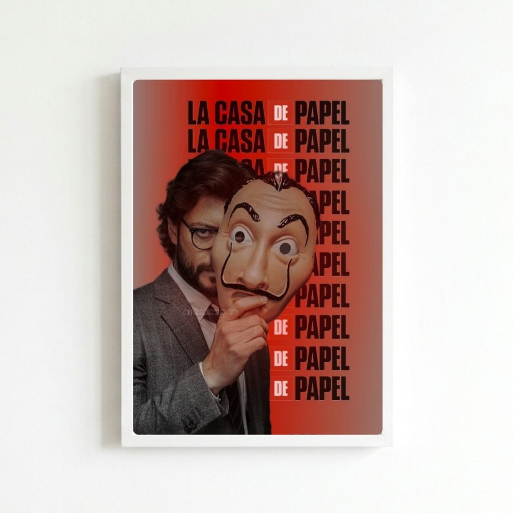 La casa de papel - Vibes DistrictLa casa de papel poster BiancoVibes District