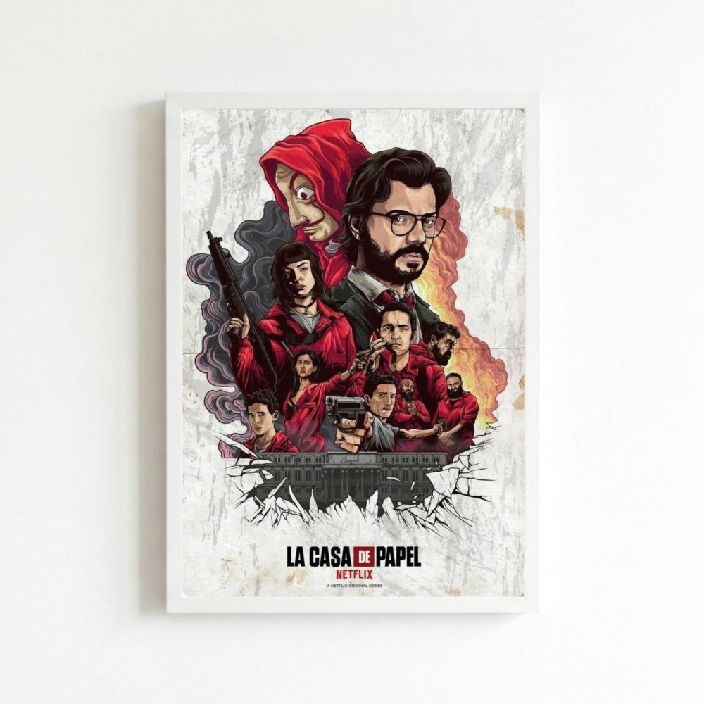 La casa de papel - Vibes DistrictLa casa de papel poster BiancoVibes District
