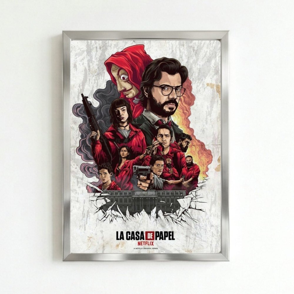 La casa de papel - Vibes DistrictLa casa de papel poster SilverVibes District