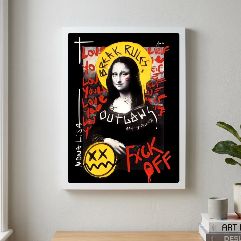 La Gioconda - Mona Lisa Poster with Frame - Vibes DistrictLa Gioconda - Mona Lisa Poster with Frame poster BiancoVibes District