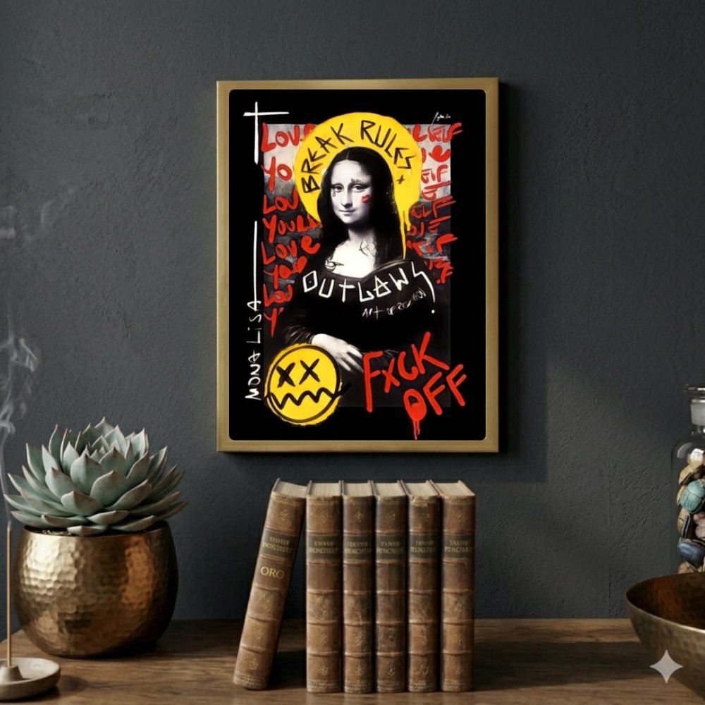 La Gioconda - Mona Lisa Poster with Frame - Vibes DistrictLa Gioconda - Mona Lisa Poster with Frame poster BiancoVibes District
