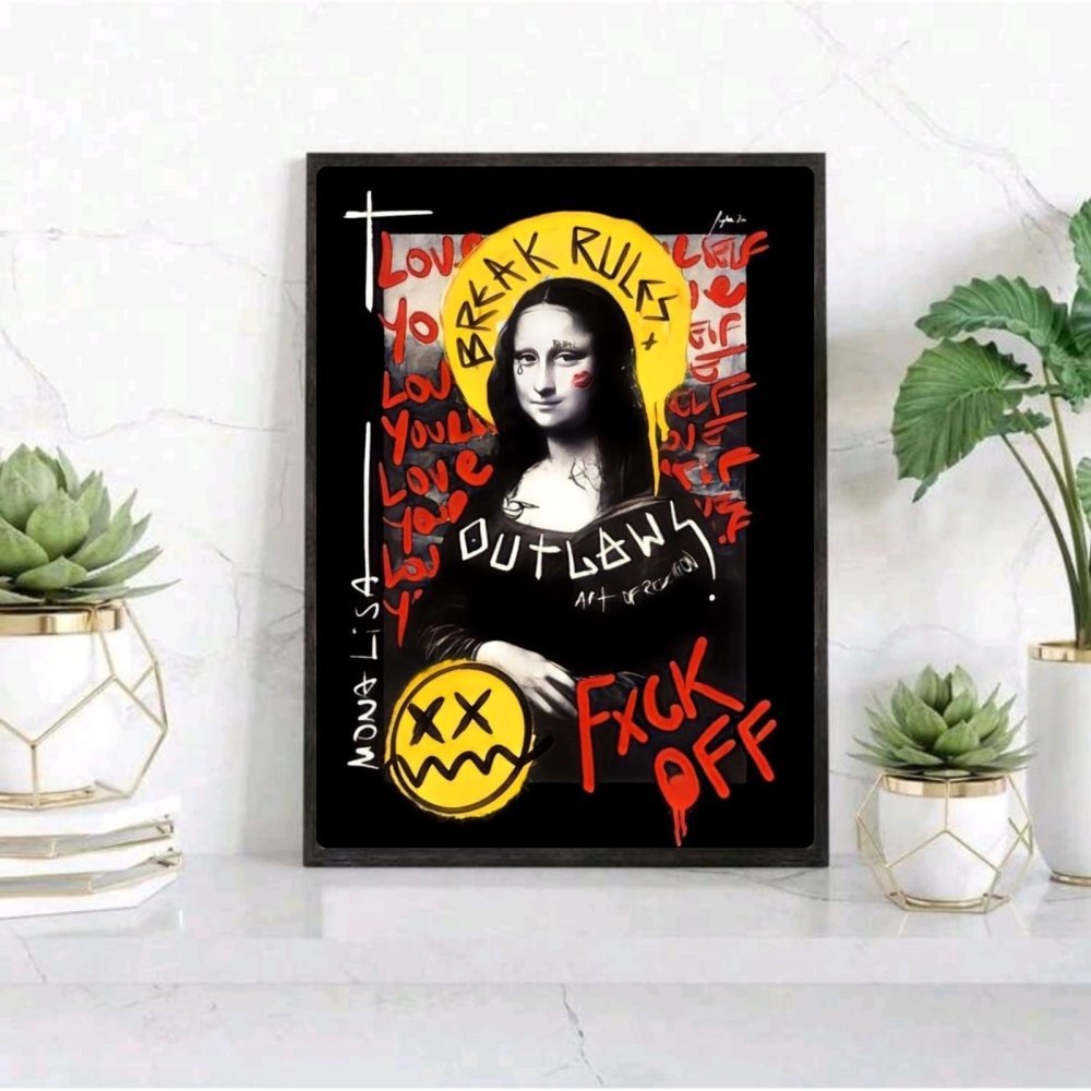 La Gioconda - Mona Lisa Poster with Frame - Vibes DistrictLa Gioconda - Mona Lisa Poster with Frame poster BiancoVibes District