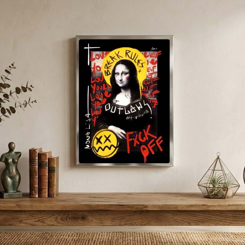 La Gioconda - Mona Lisa Poster with Frame - Vibes DistrictLa Gioconda - Mona Lisa Poster with Frame poster BiancoVibes District