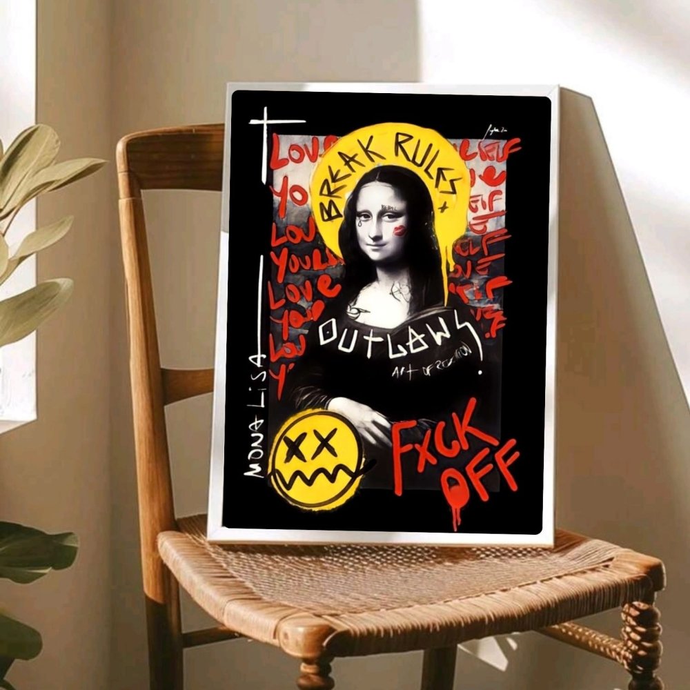 La Gioconda - Mona Lisa Poster with Frame - Vibes DistrictLa Gioconda - Mona Lisa Poster with Frame poster BiancoVibes District