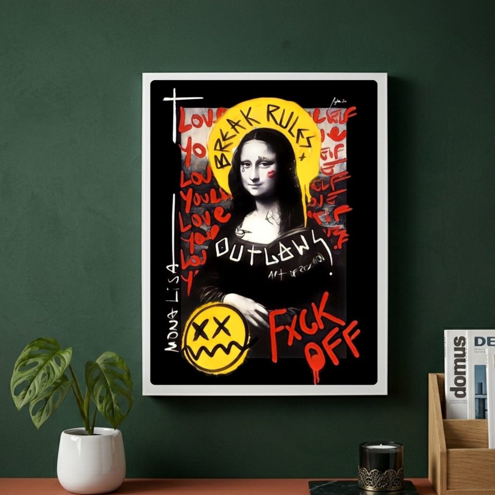La Gioconda - Mona Lisa Poster with Frame - Vibes DistrictLa Gioconda - Mona Lisa Poster with Frame poster BiancoVibes District