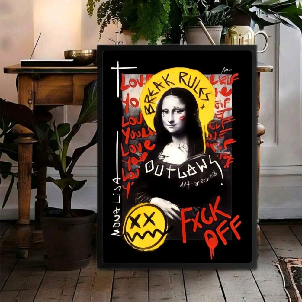 La Gioconda - Mona Lisa Poster with Frame - Vibes DistrictLa Gioconda - Mona Lisa Poster with Frame poster BiancoVibes District