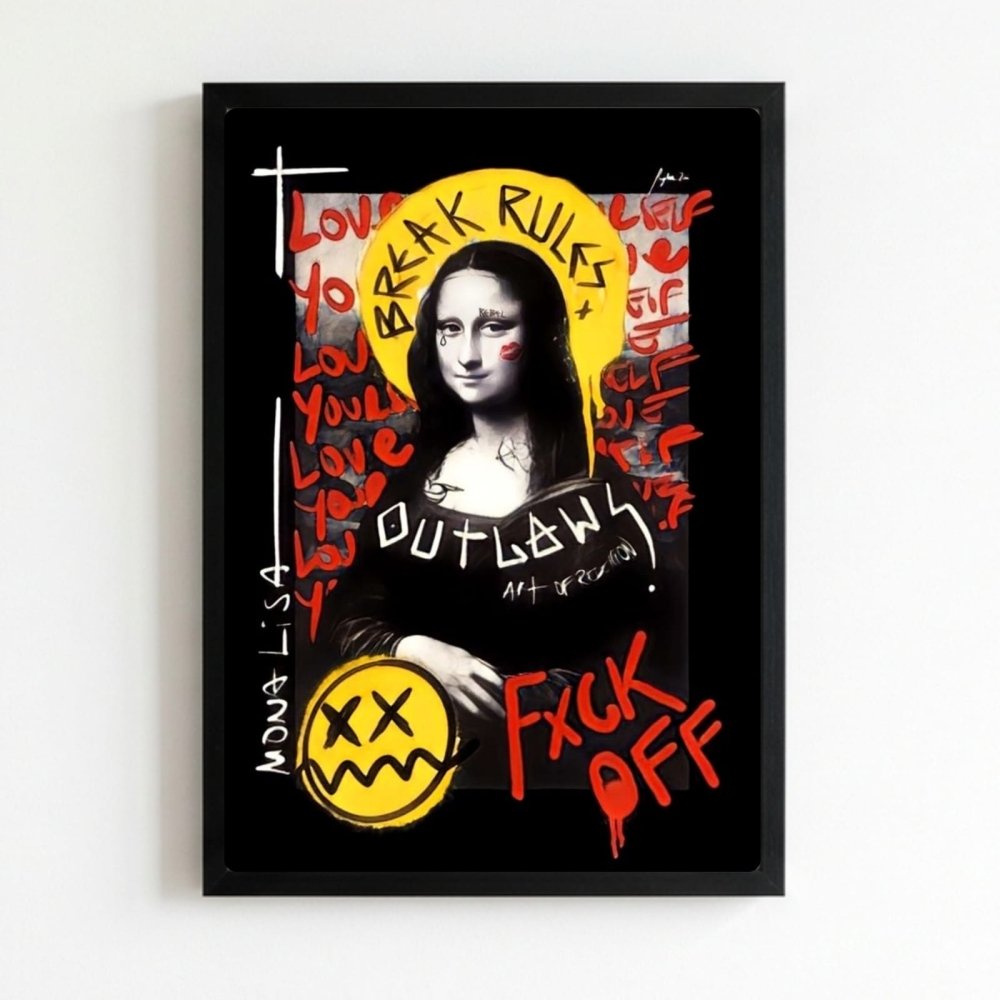 La Gioconda - Mona Lisa Poster with Frame - Vibes DistrictLa Gioconda - Mona Lisa Poster with Frame poster NeroVibes District