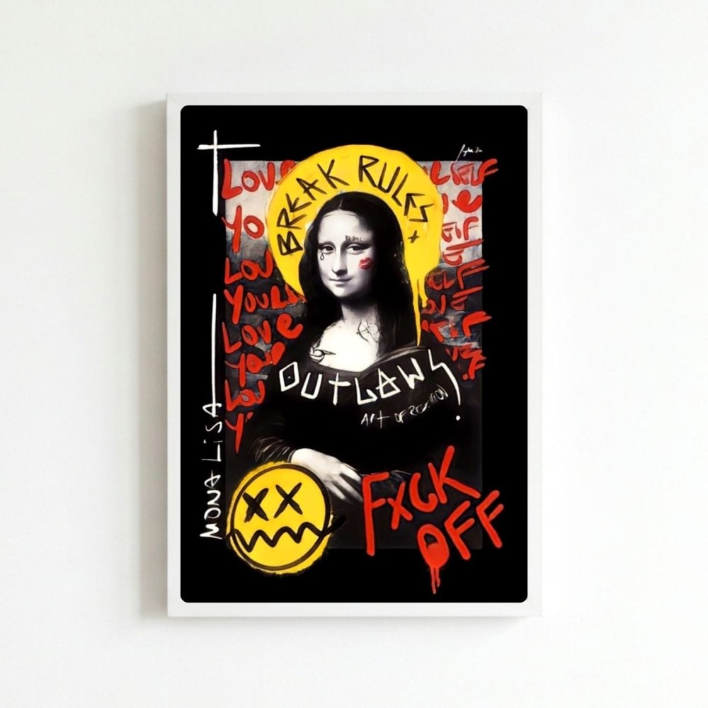 La Gioconda - Mona Lisa Poster with Frame - Vibes DistrictLa Gioconda - Mona Lisa Poster with Frame poster BiancoVibes District