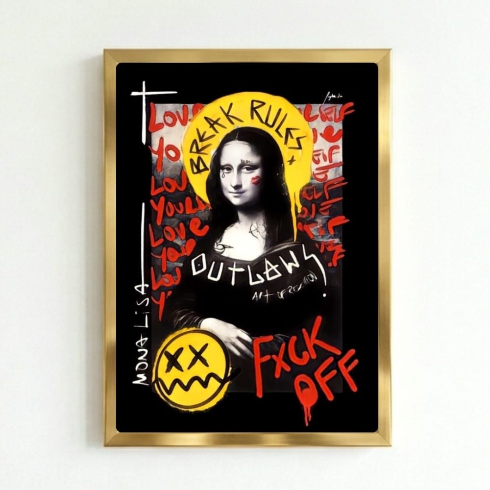 La Gioconda - Mona Lisa Poster with Frame - Vibes DistrictLa Gioconda - Mona Lisa Poster with Frame poster GoldVibes District