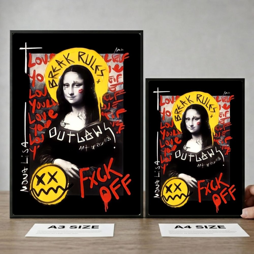 La Gioconda - Mona Lisa Poster with Frame - Vibes DistrictLa Gioconda - Mona Lisa Poster with Frame poster BiancoVibes District