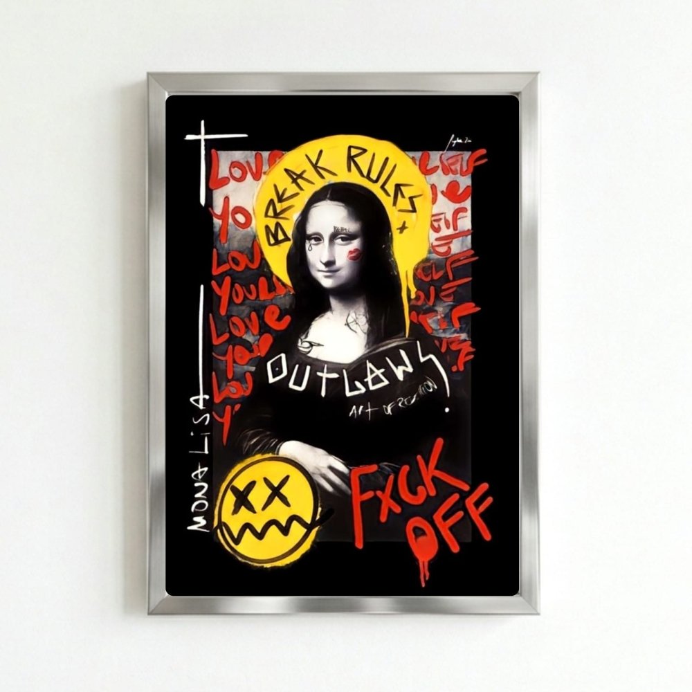 La Gioconda - Mona Lisa Poster with Frame - Vibes DistrictLa Gioconda - Mona Lisa Poster with Frame poster SilverVibes District
