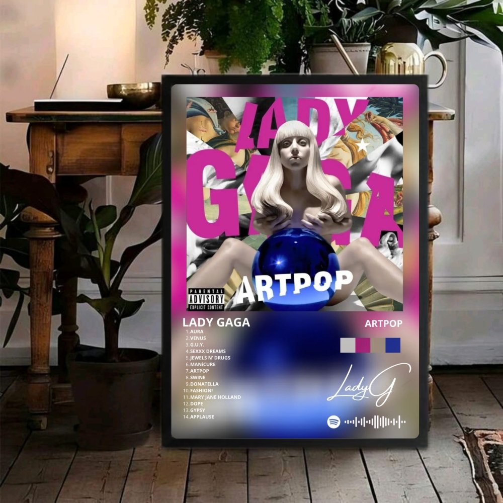Lady Gaga - ARTPOP Poster with Frame - Vibes DistrictLady Gaga - ARTPOP Poster with Frame poster GoldVibes District