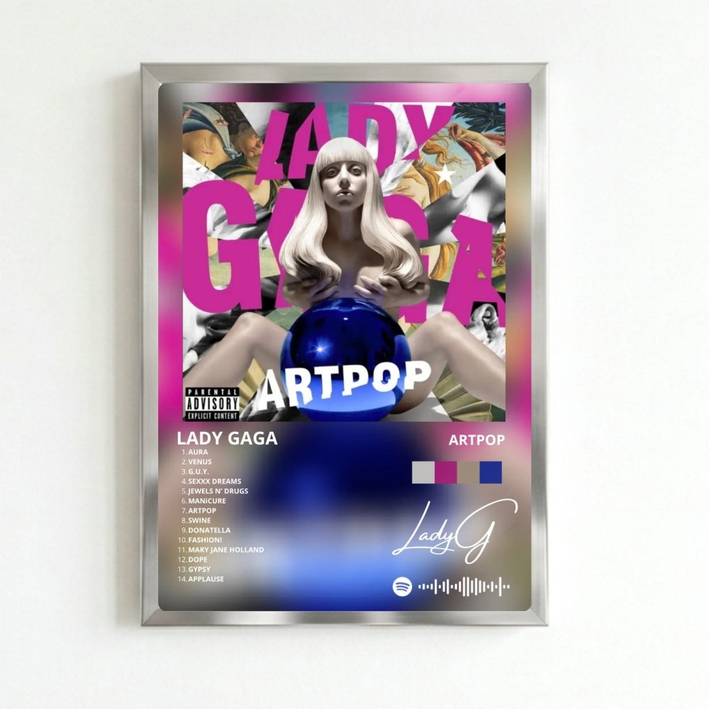 Lady Gaga - ARTPOP Poster with Frame - Vibes DistrictLady Gaga - ARTPOP Poster with Frame poster SilverVibes District