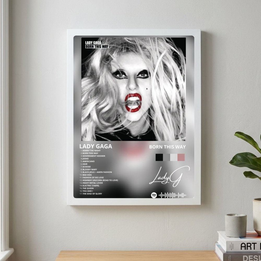 Lady Gaga - Born This Way Poster with Frame - Vibes DistrictLady Gaga - Born This Way Poster with Frame poster BiancoVibes District