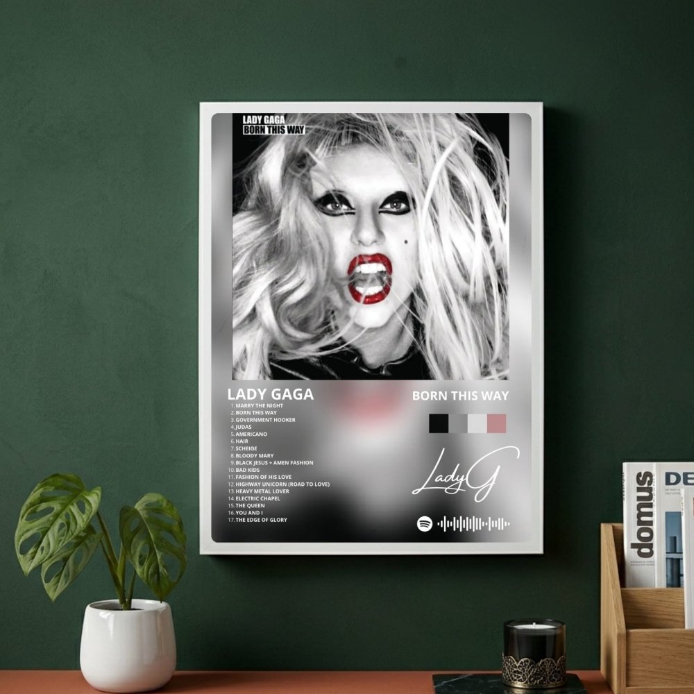 Lady Gaga - Born This Way Poster with Frame - Vibes DistrictLady Gaga - Born This Way Poster with Frame poster BiancoVibes District