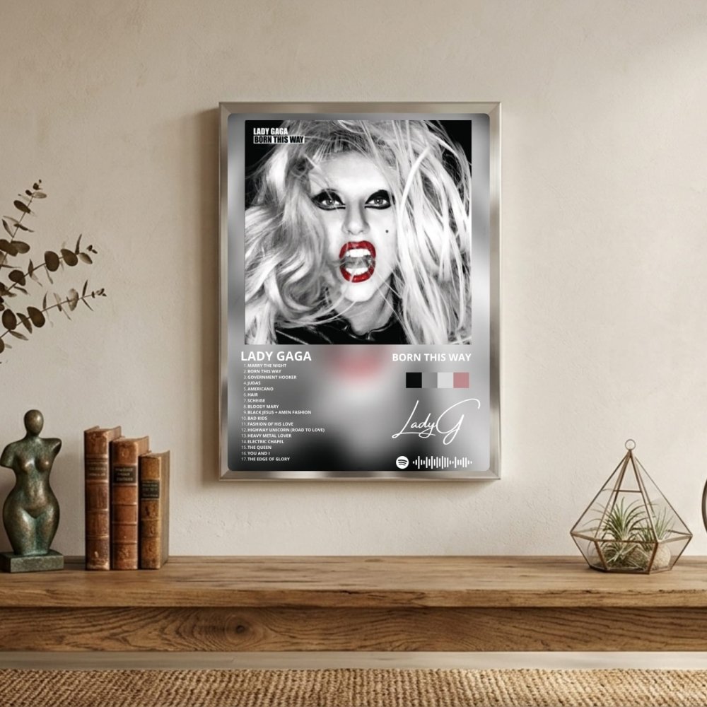 Lady Gaga - Born This Way Poster with Frame - Vibes DistrictLady Gaga - Born This Way Poster with Frame poster BiancoVibes District