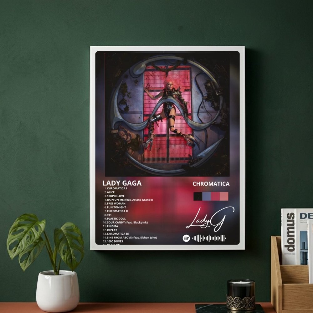Lady Gaga - Chromatica Poster with Frame - Vibes DistrictLady Gaga - Chromatica Poster with Frame poster SilverVibes District
