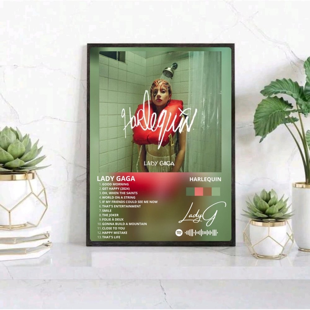 Lady Gaga - Harlequin Poster with Frame - Vibes DistrictLady Gaga - Harlequin Poster with Frame poster BiancoVibes District