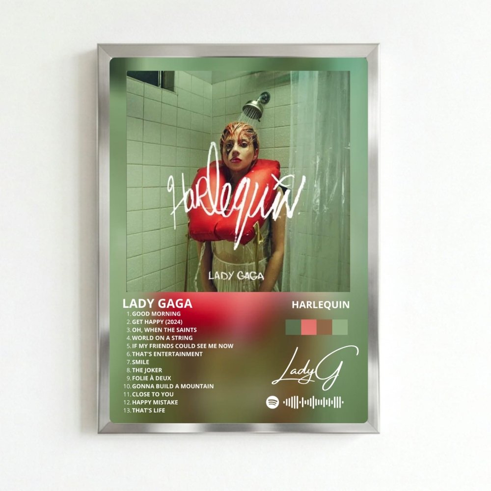 Lady Gaga - Harlequin Poster with Frame - Vibes DistrictLady Gaga - Harlequin Poster with Frame poster SilverVibes District