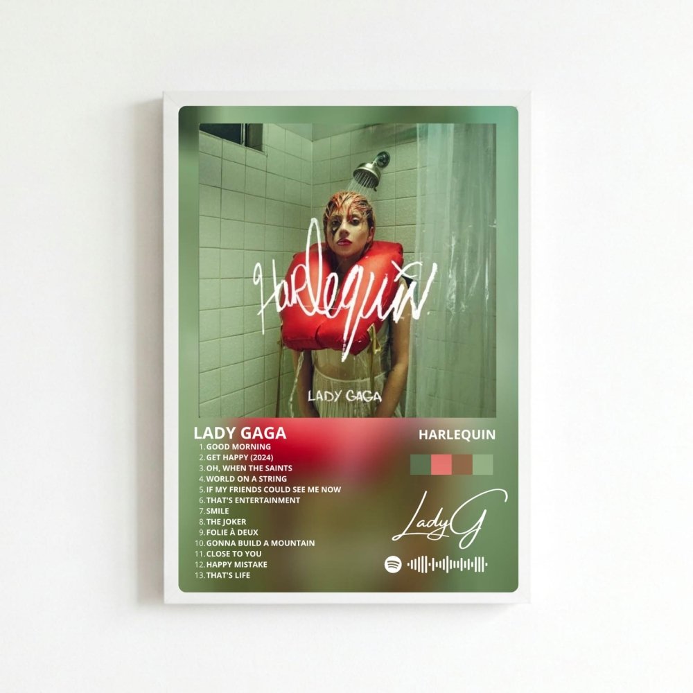 Lady Gaga - Harlequin Poster with Frame - Vibes DistrictLady Gaga - Harlequin Poster with Frame poster BiancoVibes District