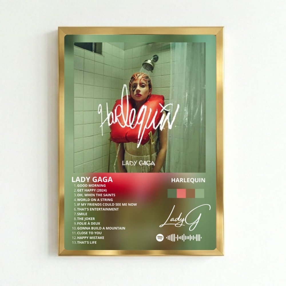 Lady Gaga - Harlequin Poster with Frame - Vibes DistrictLady Gaga - Harlequin Poster with Frame poster GoldVibes District