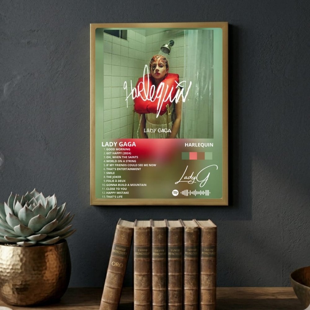 Lady Gaga - Harlequin Poster with Frame - Vibes DistrictLady Gaga - Harlequin Poster with Frame poster BiancoVibes District
