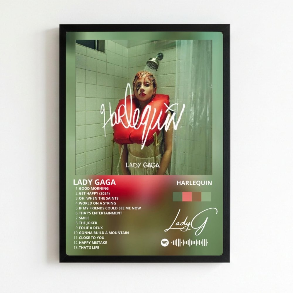 Lady Gaga - Harlequin Poster with Frame - Vibes DistrictLady Gaga - Harlequin Poster with Frame poster NeroVibes District