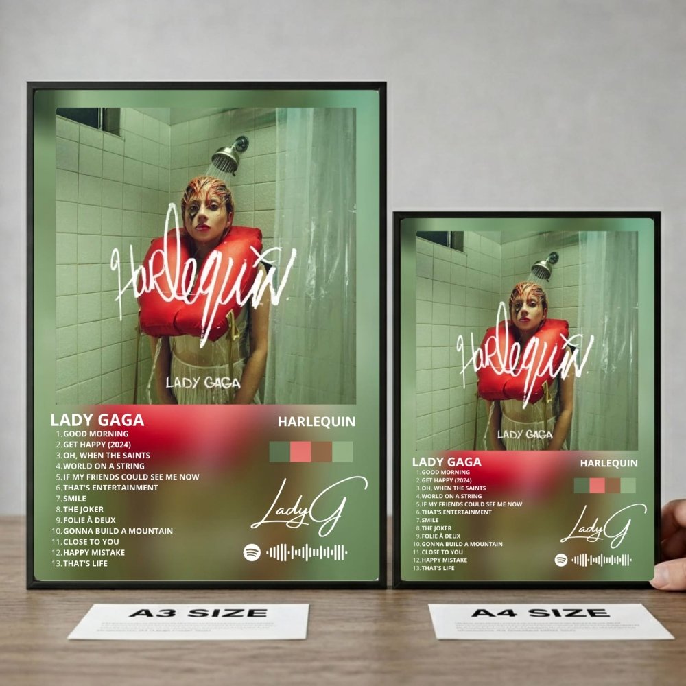 Lady Gaga - Harlequin Poster with Frame - Vibes DistrictLady Gaga - Harlequin Poster with Frame poster BiancoVibes District