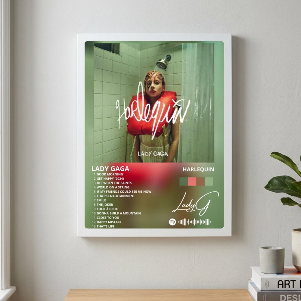 Lady Gaga - Harlequin Poster with Frame - Vibes DistrictLady Gaga - Harlequin Poster with Frame poster BiancoVibes District