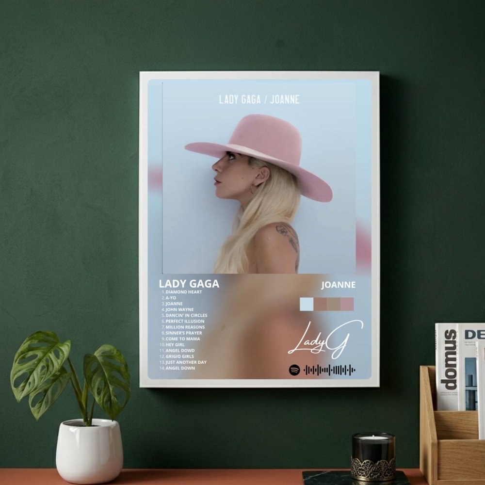 Lady Gaga - Joanne Poster with Frame - Vibes DistrictLady Gaga - Joanne Poster with Frame poster GoldVibes District