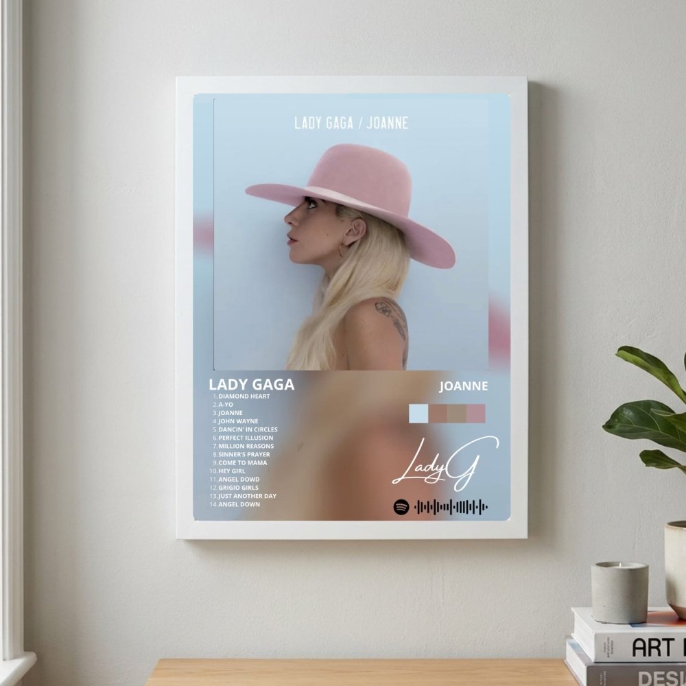 Lady Gaga - Joanne Poster with Frame - Vibes DistrictLady Gaga - Joanne Poster with Frame poster GoldVibes District