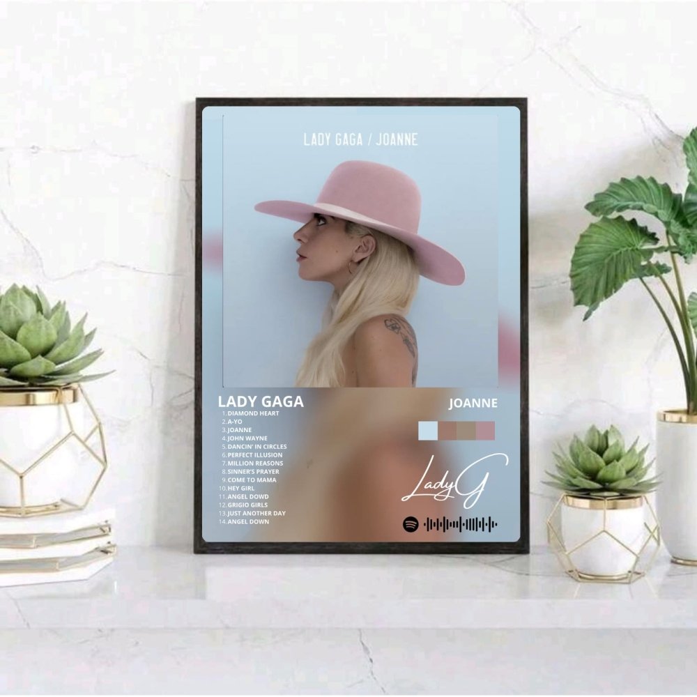 Lady Gaga - Joanne Poster with Frame - Vibes DistrictLady Gaga - Joanne Poster with Frame poster GoldVibes District