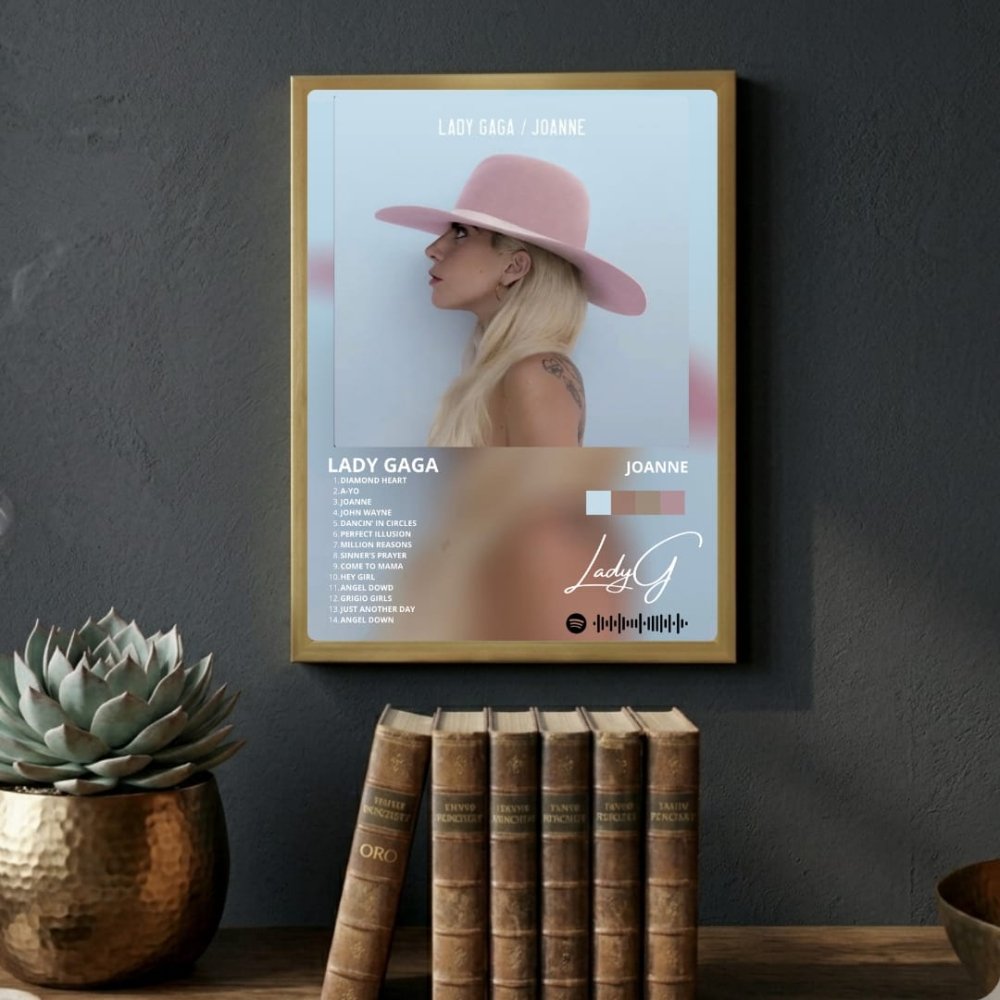 Lady Gaga - Joanne Poster with Frame - Vibes DistrictLady Gaga - Joanne Poster with Frame poster GoldVibes District